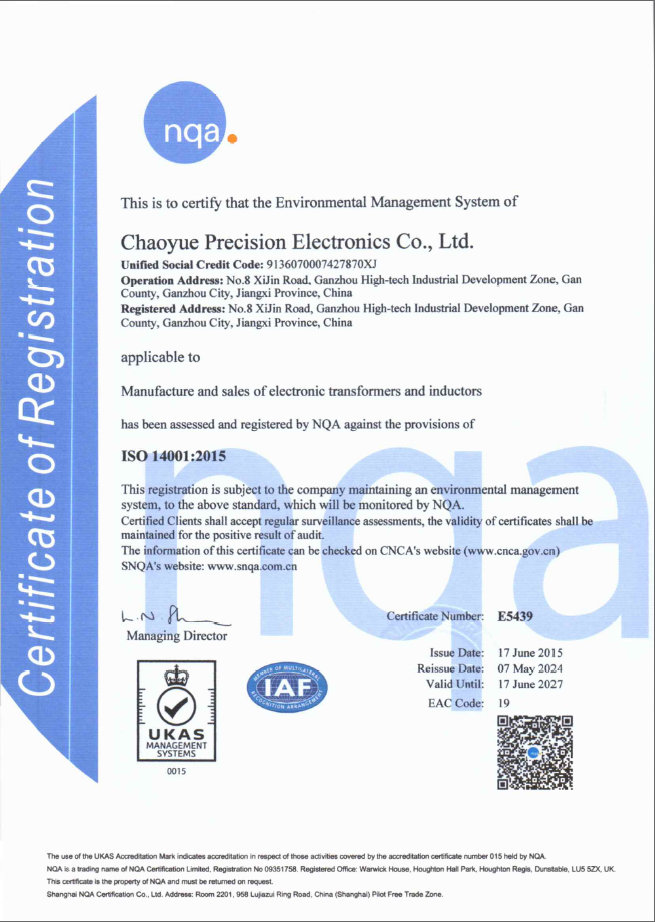 ISO 14001 ϵ֤